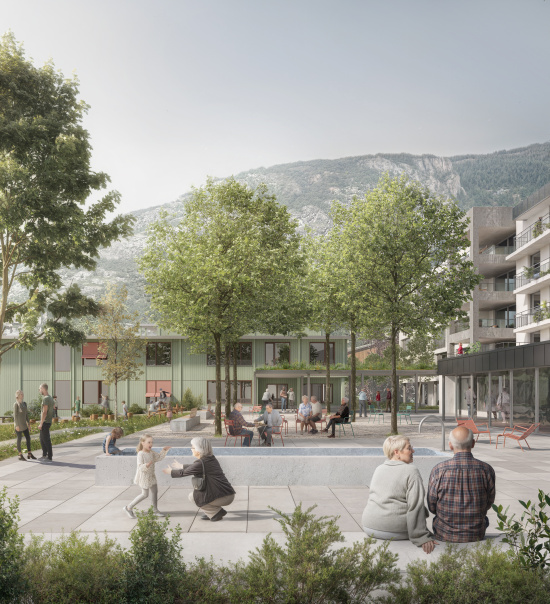 chez anna, Erweiterung Haus der Generationen St. Anna in Steg VS